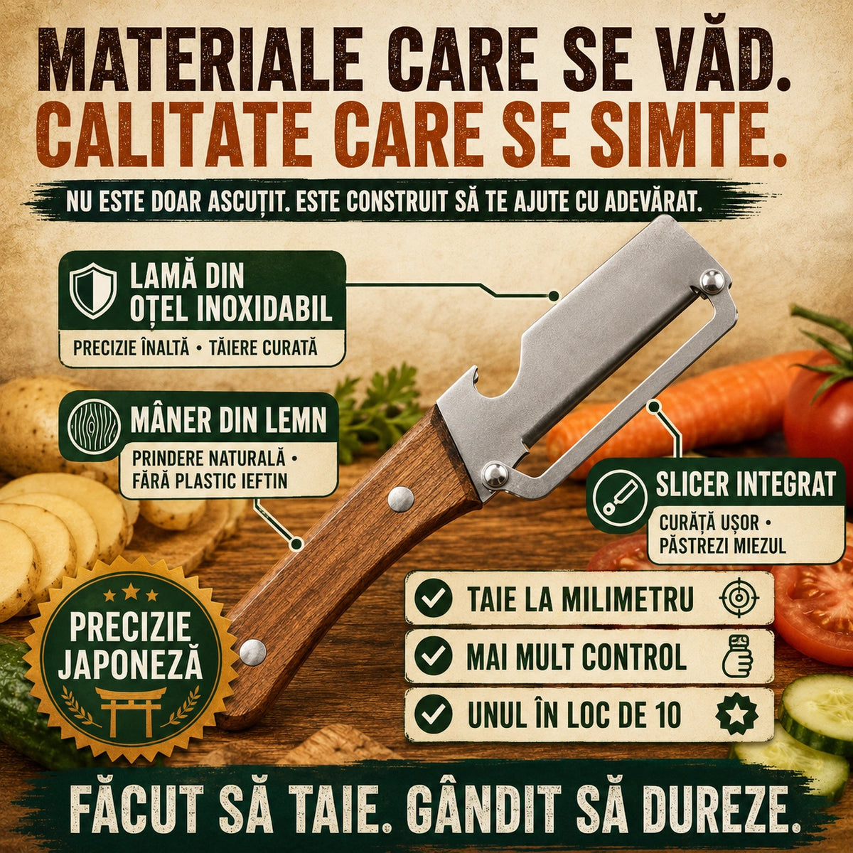 Cuțit Multifuncțional Pentru Bucătărie
