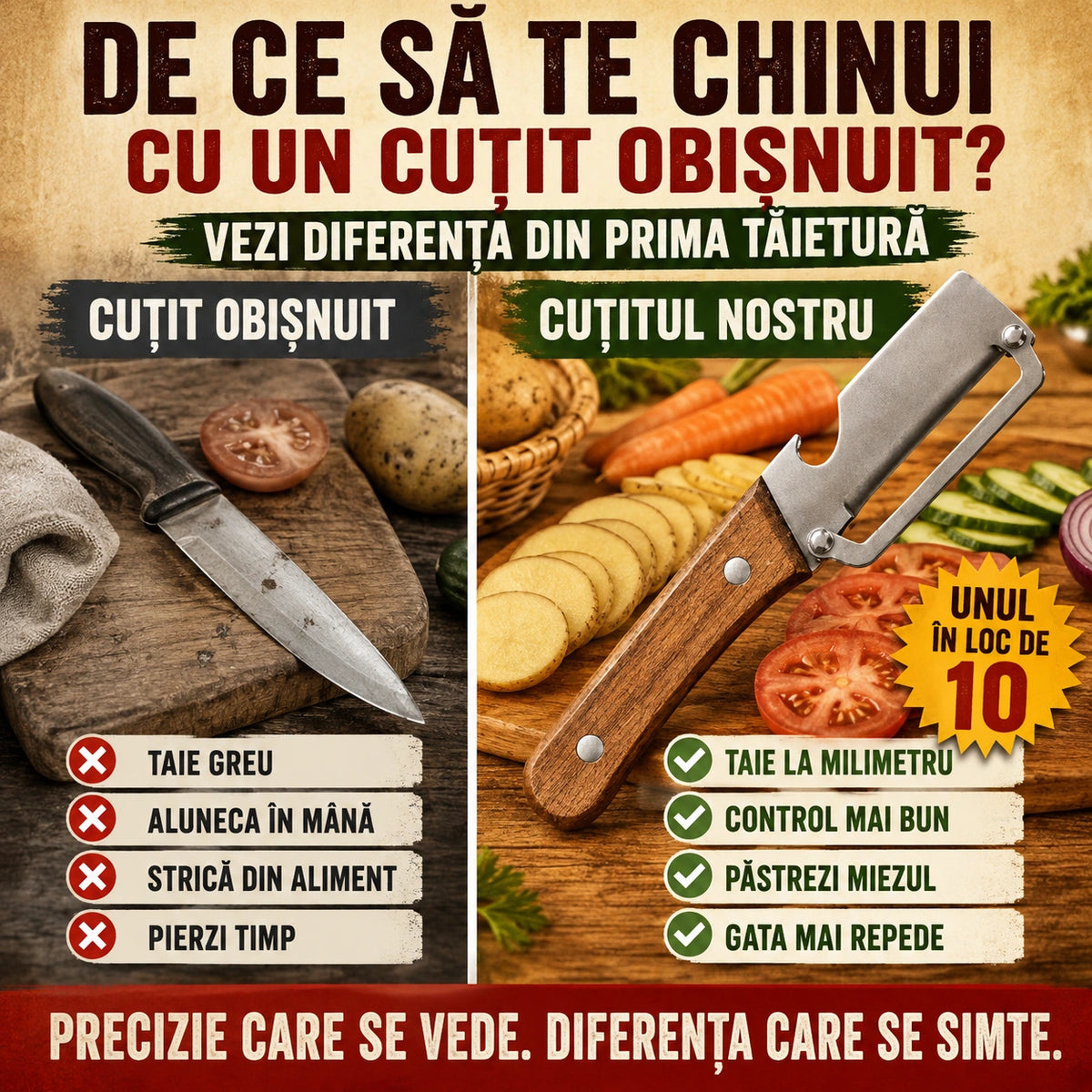 Cuțit Multifuncțional Pentru Bucătărie