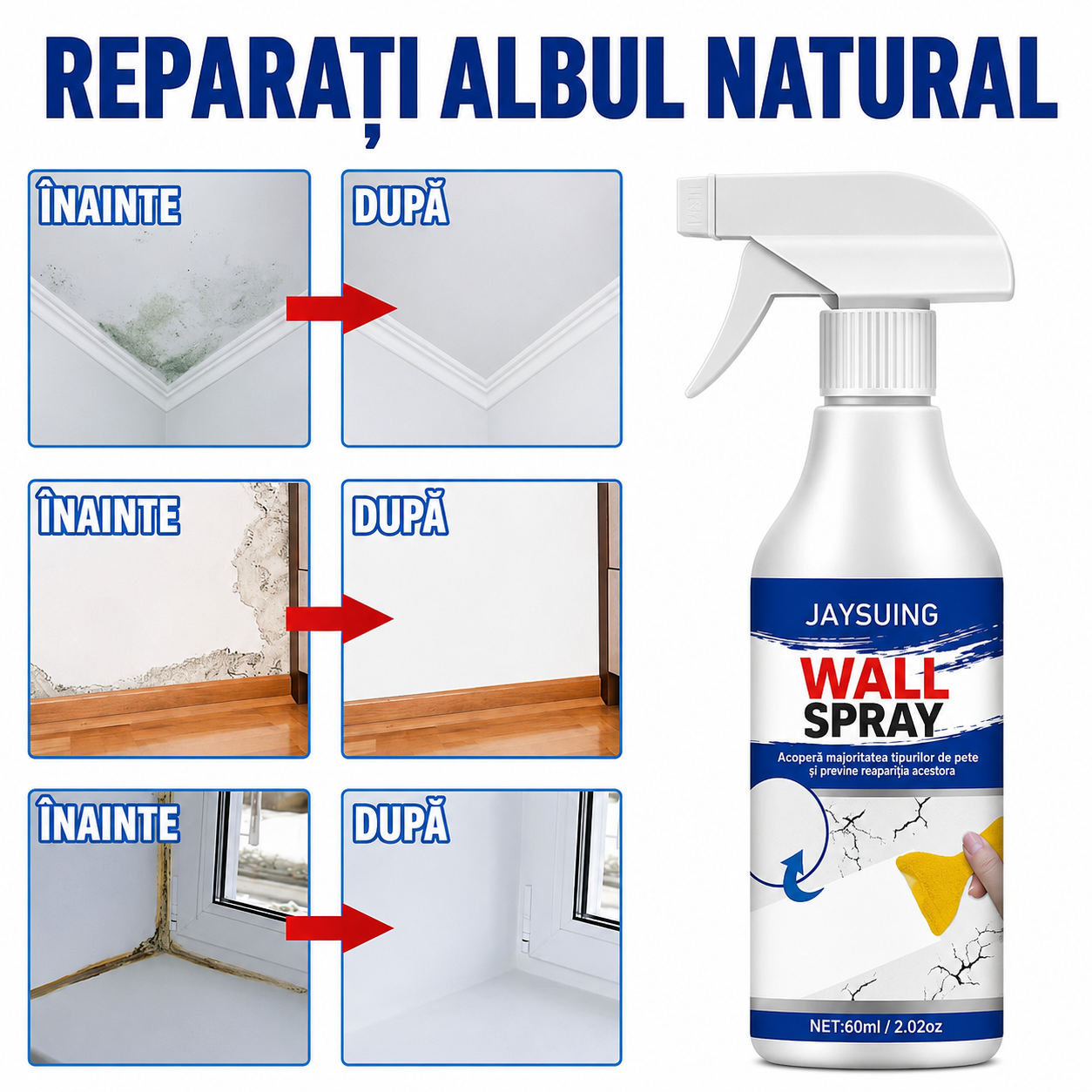 Spray Reparator pentru Pereți Albi