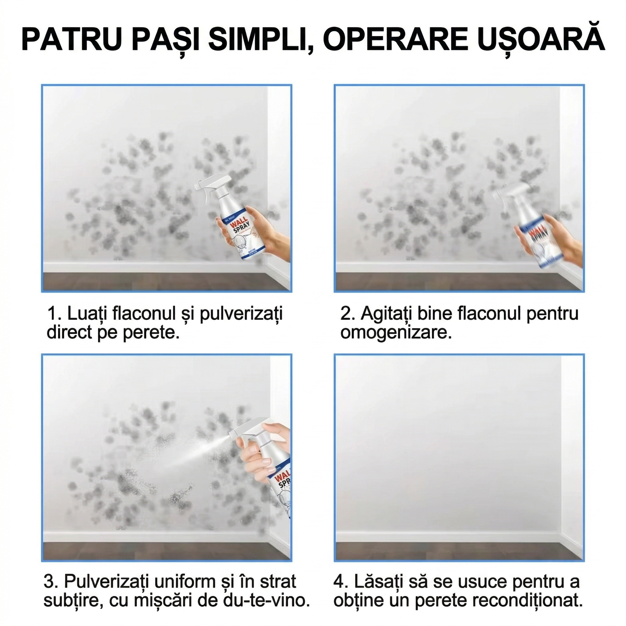 Spray Reparator pentru Pereți Albi