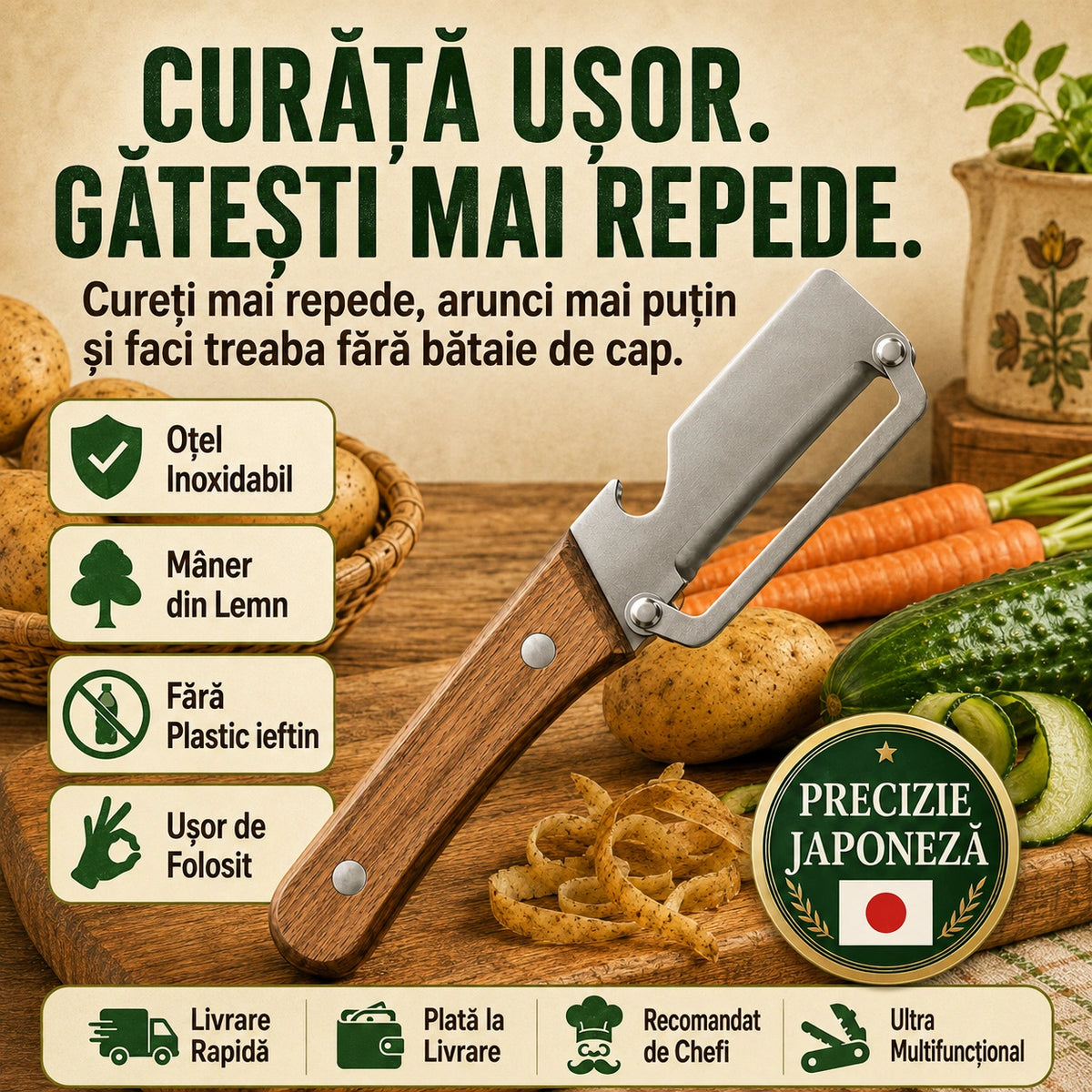 Cuțit Multifuncțional Pentru Bucătărie
