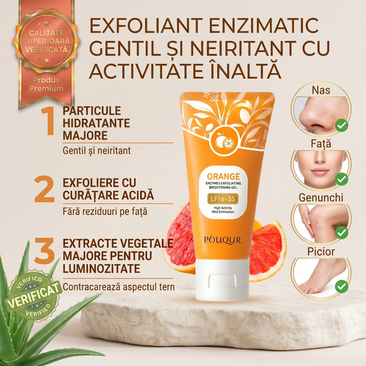 Gel Exfoliant cu Enzime de Portocala