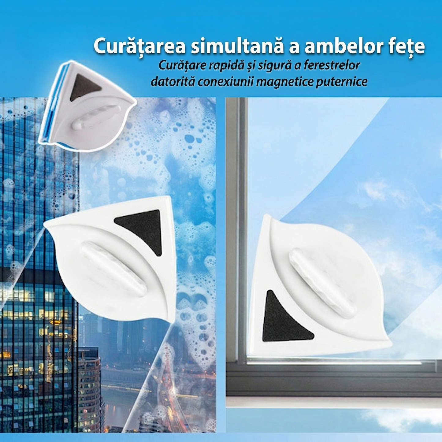 Curățător Magnetic de Geamuri