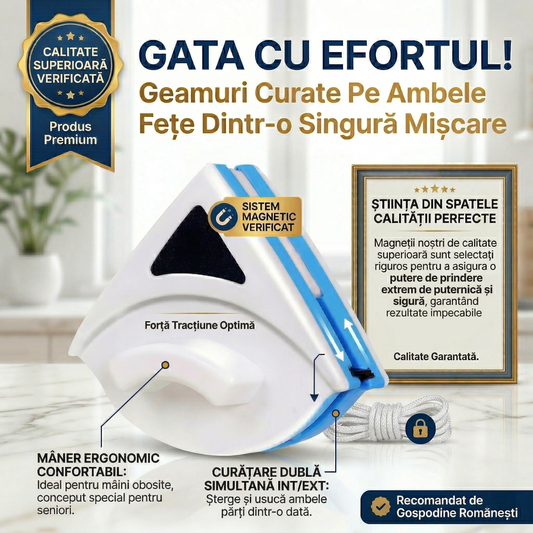Curățător Magnetic de Geamuri